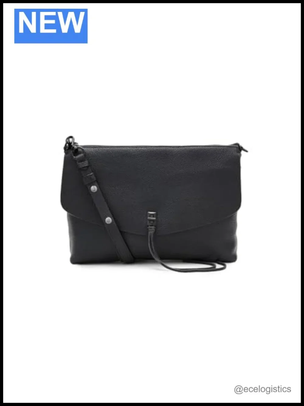 Large Top Zip Shoulder Bag Genuine Leather Satchel Adjustable Strap